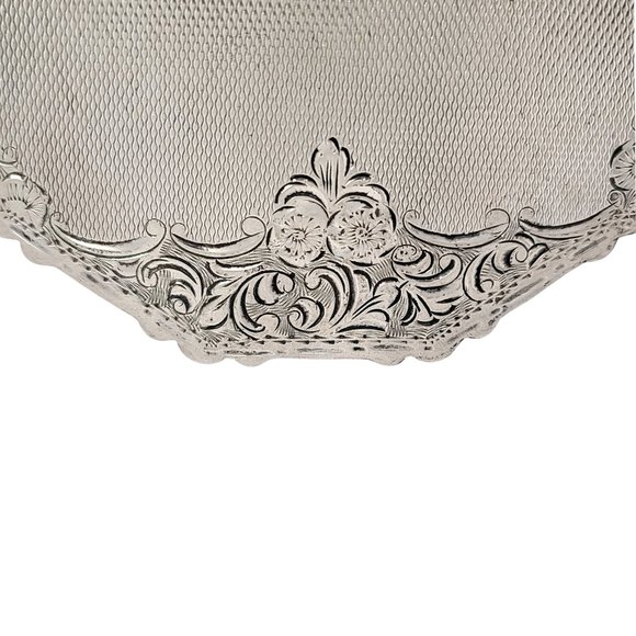 Vintage 900 Silver Large Compact #10608 - Picture 6 of 9